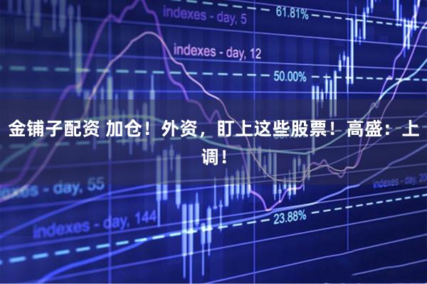 金铺子配资 加仓！外资，盯上这些股票！高盛：上调！