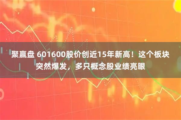 聚赢盘 601600股价创近15年新高！这个板块突然爆发，多只概念股业绩亮眼